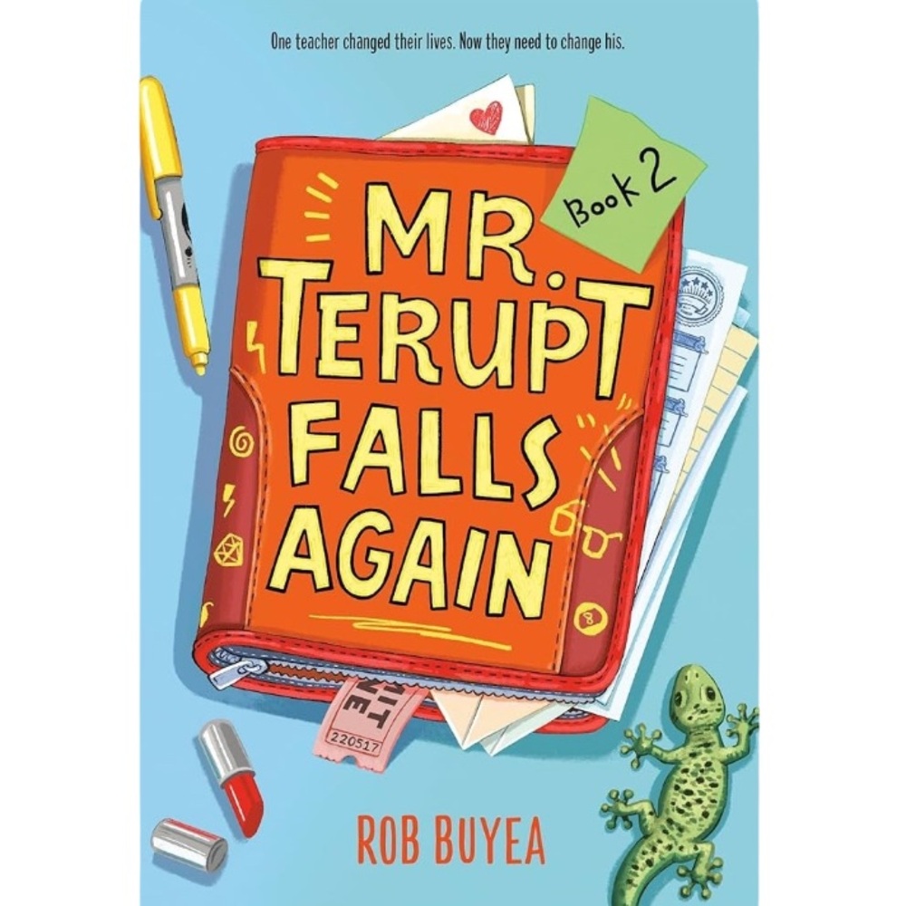 MR. TERUPT FALLS AGAIN Book Fiction Paperback Rob Buyea Yearling Ages 8-12 EUC